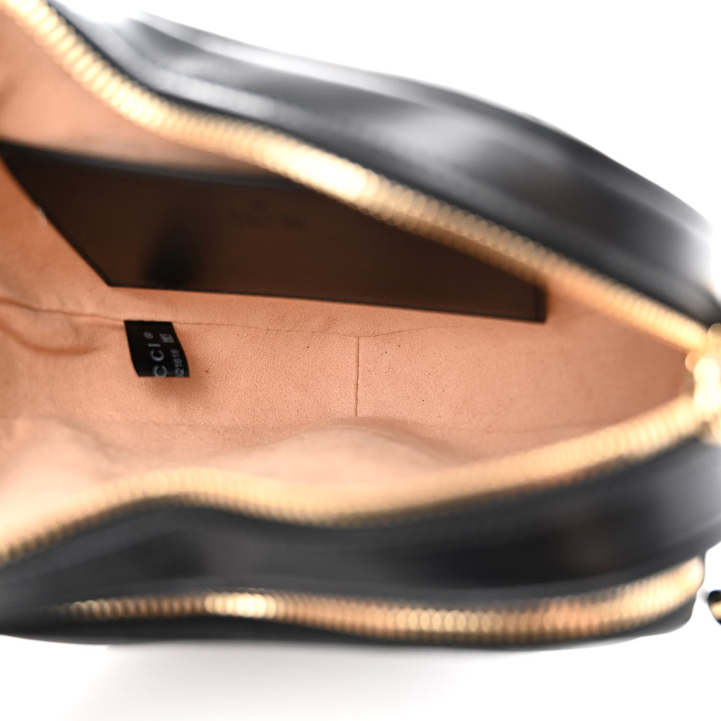 Calfskin Matelasse Diagonal Mini Interlocking G Heart Shoulder Bag Black