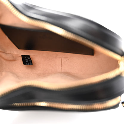 Gucci Calfskin Matelasse Diagonal Mini Interlocking G Heart Shoulder Bag Black 6 of 10