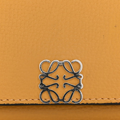 Loewe Grained Calfskin Anagram Trifold Wallet Sunflower 9 of 10