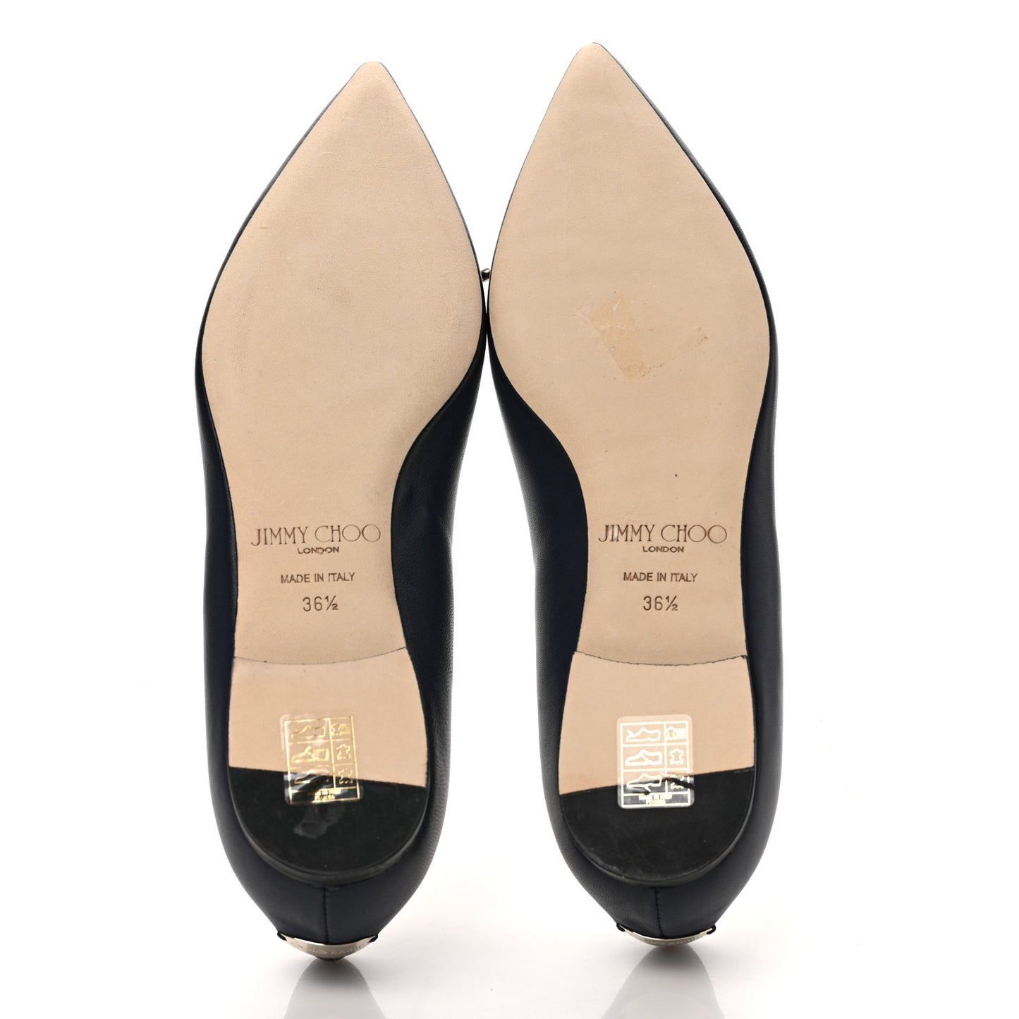 Nappa Pointy Toe Genna Flats 36.5 Blue