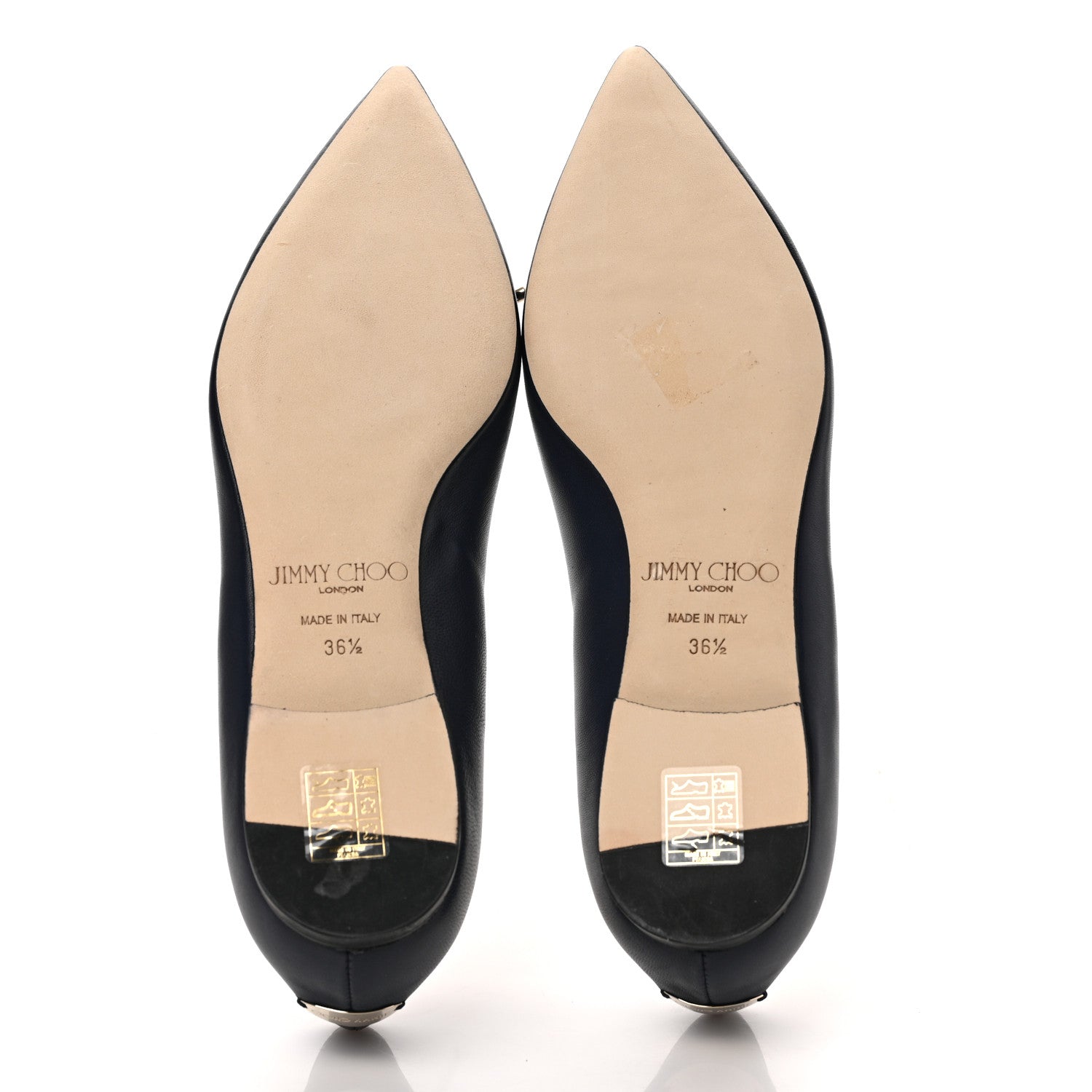 Jimmy Choo Nappa Pointy Toe Genna Flats 36.5 Blue 5 of 7