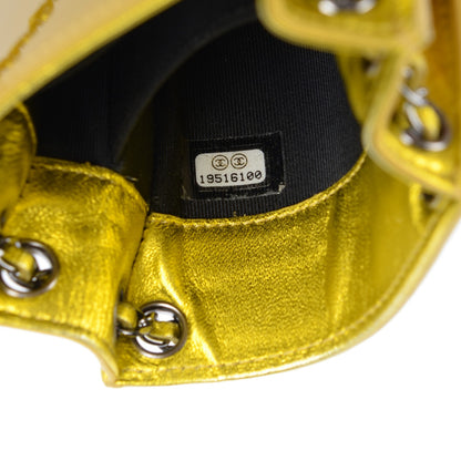 Chanel Patent Crossbody CC Phone Holder Gold 7 of 7