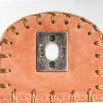 Chanel Suede Stitched Small Flap Pink 6 of 8
