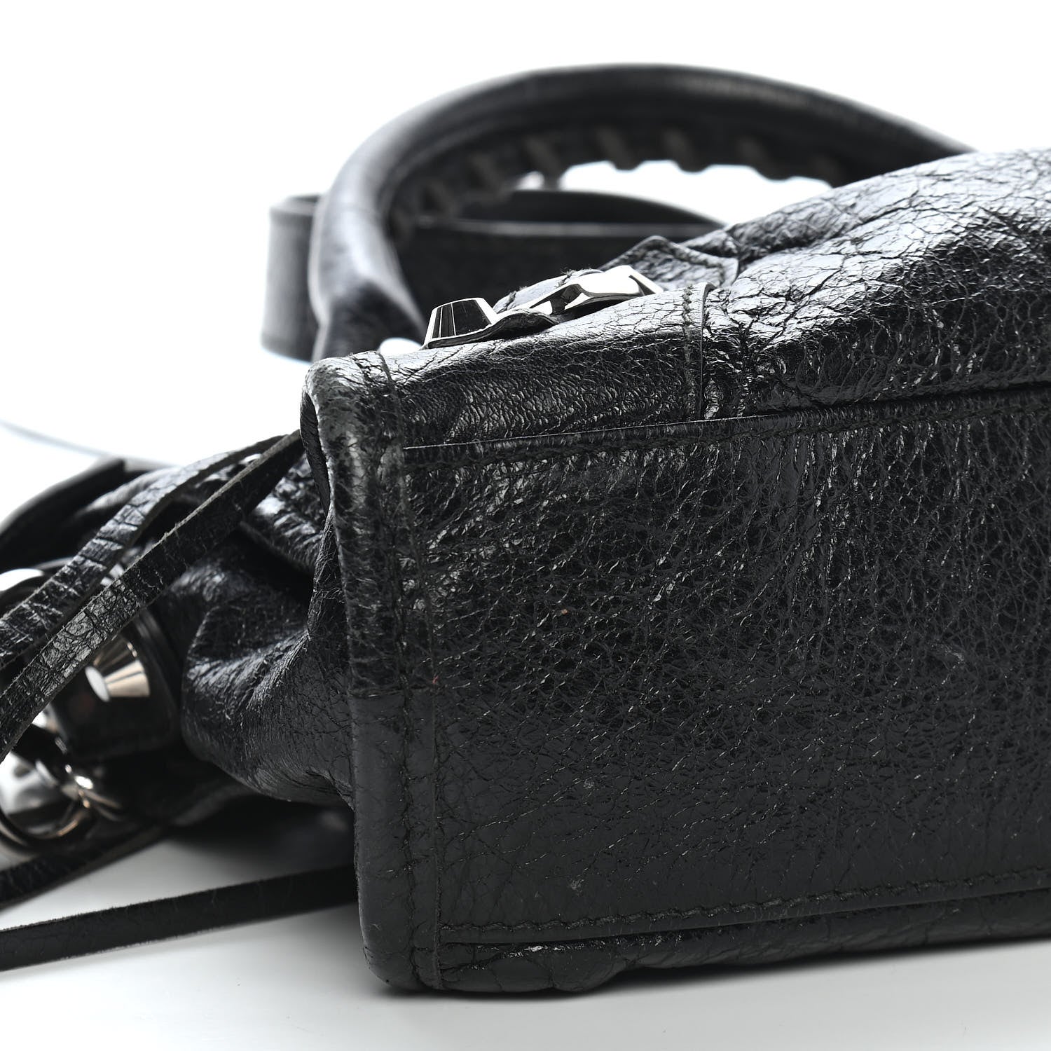 Balenciaga Agneau Classic Silver Hardware Mini City Black 9 of 10