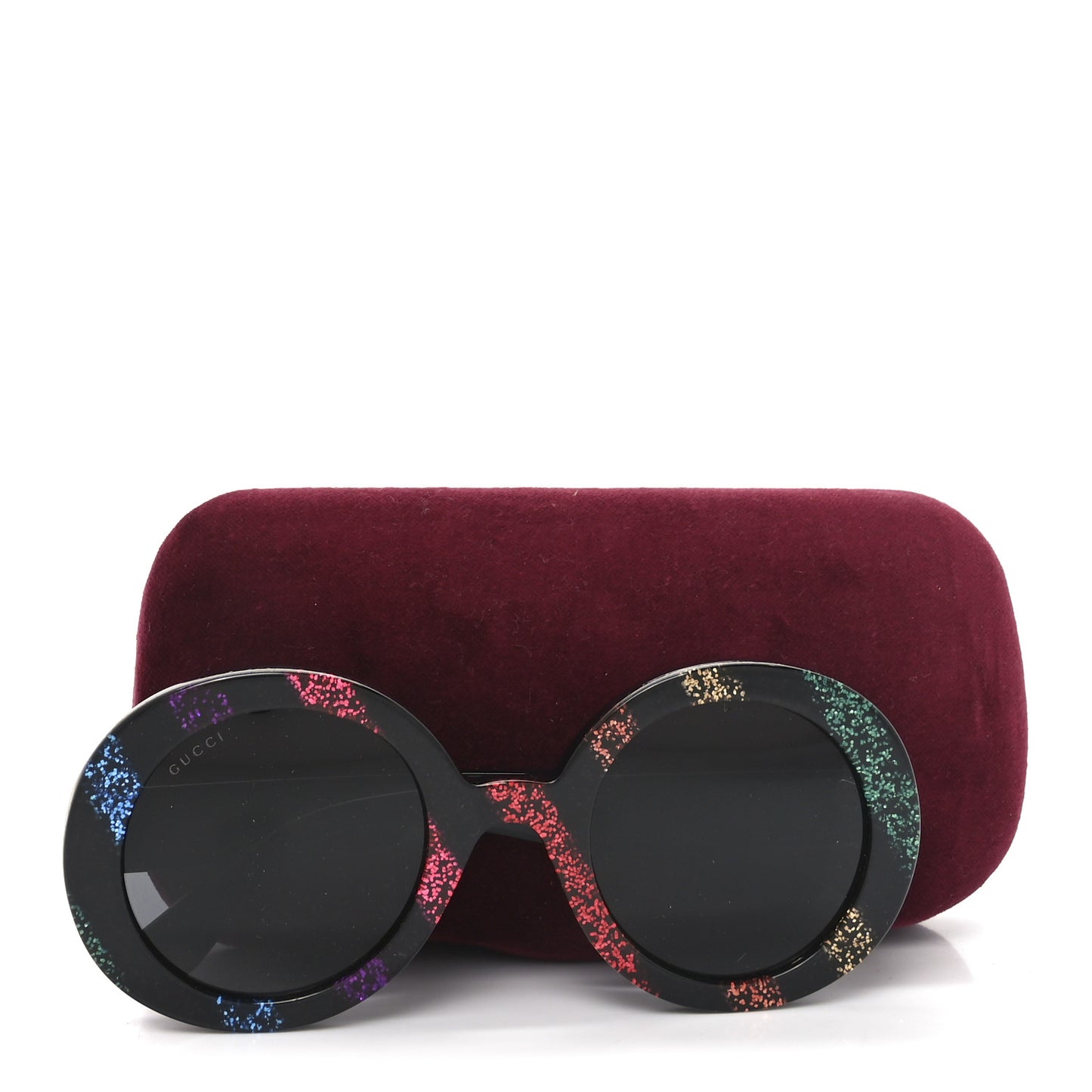 Acetate Round Glitter GG0319S Sunglasses Rainbow