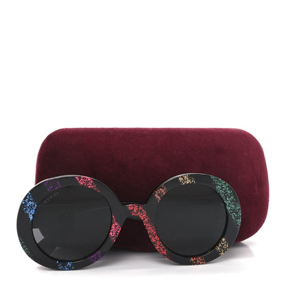 Gucci Acetate Round Glitter GG0319S Sunglasses Rainbow 7 of 7