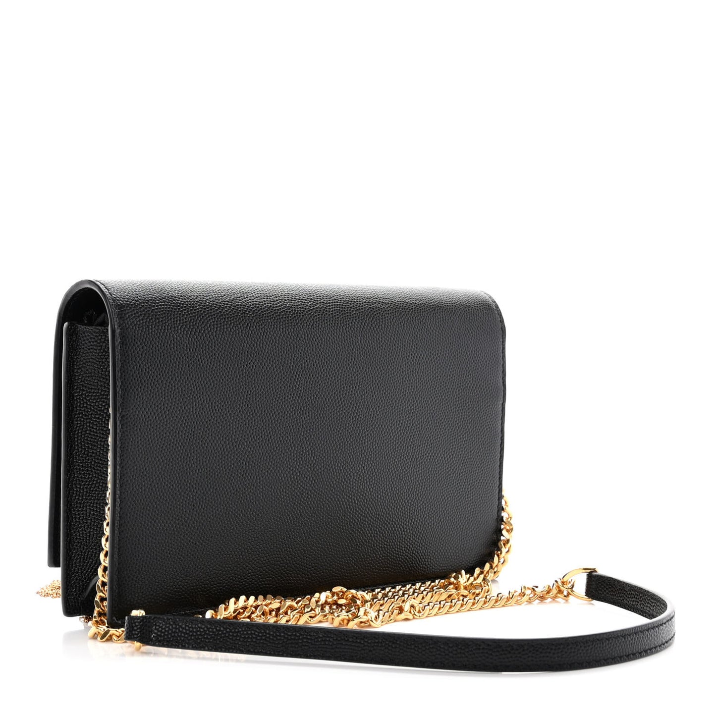 Grain De Poudre Classic Monogram Kate Tassel Chain Wallet Black