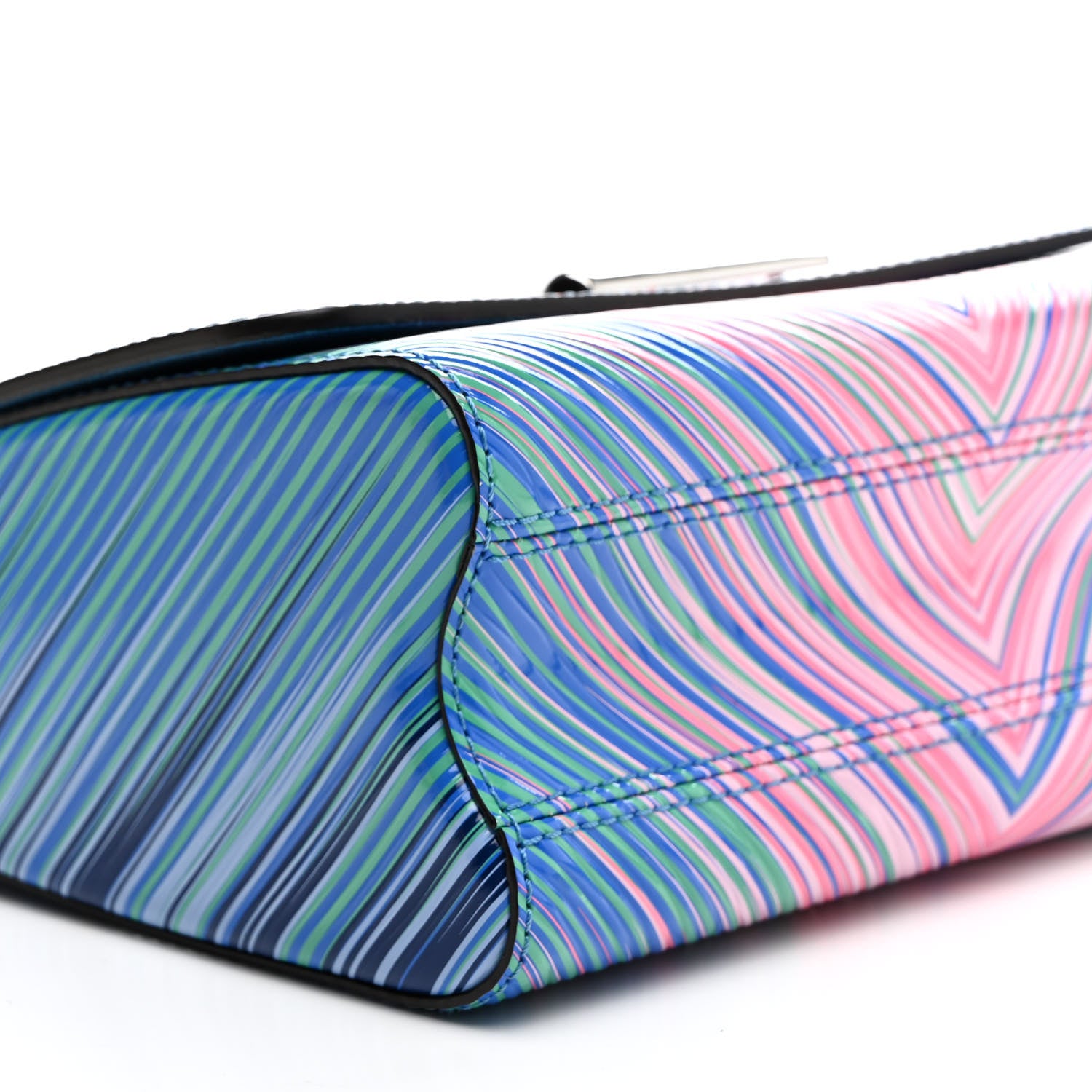 Louis Vuitton Epi Tropical Twist Shoulder Bag MM Blue Rose 9 of 11