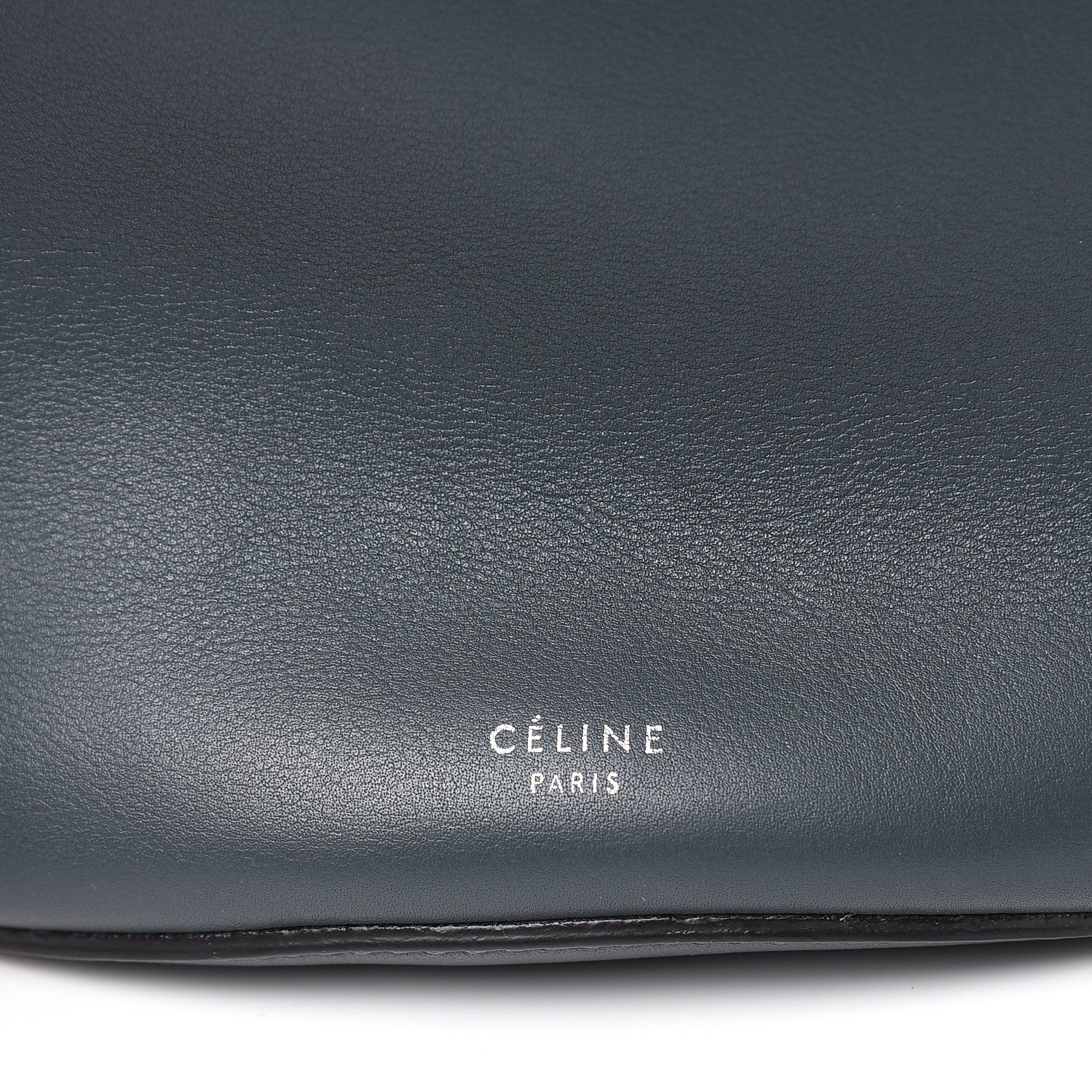 Celine Smooth Calfskin Long Strap Big Bucket Bag Slate 10 of 10