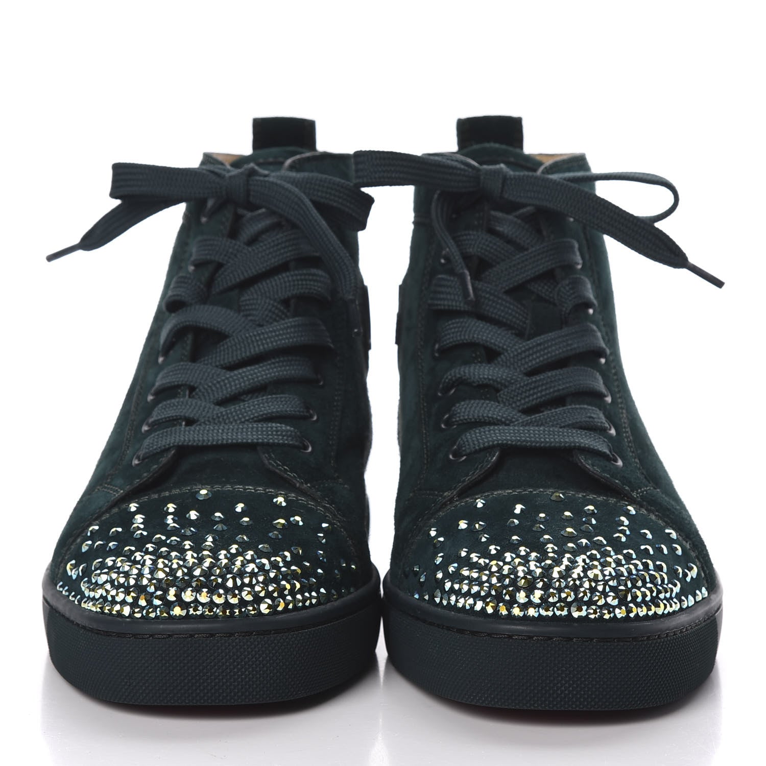 Christian Louboutin Veau Velours Mens New Lou Degra Flat Sneakers 41.5 Ivy 3 of 7