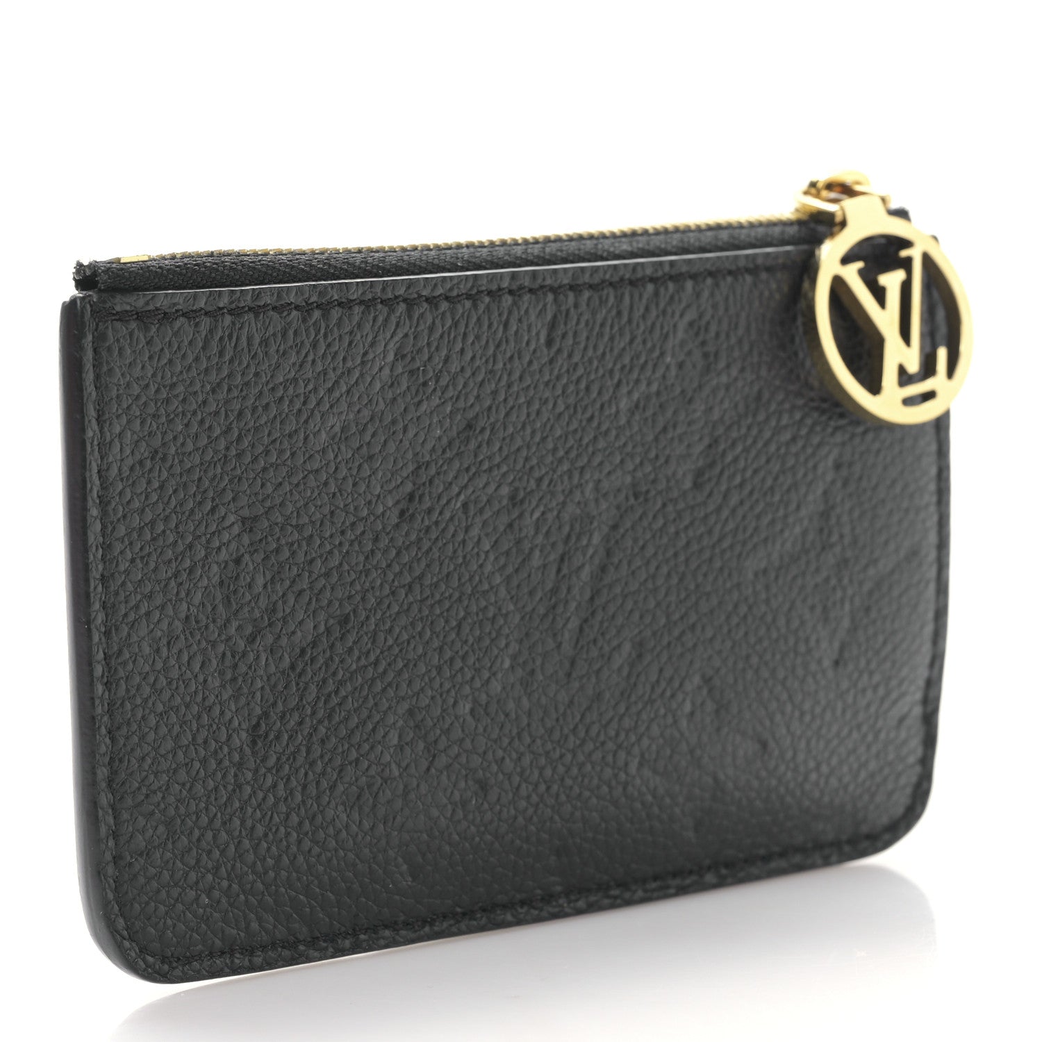 Louis Vuitton Empreinte Monogram Zipped Romy Card Holder Black 3 of 9