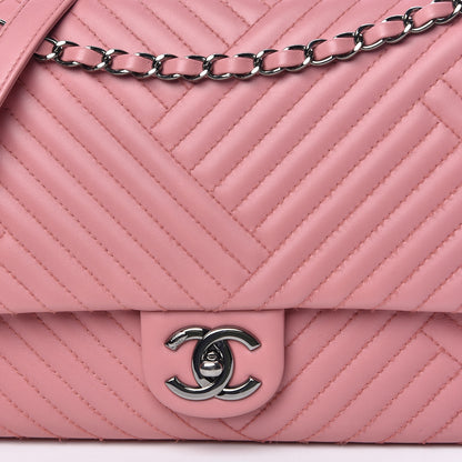 Chanel Lambskin Quilted Large CC Crossing Flap Pink 9 of 11