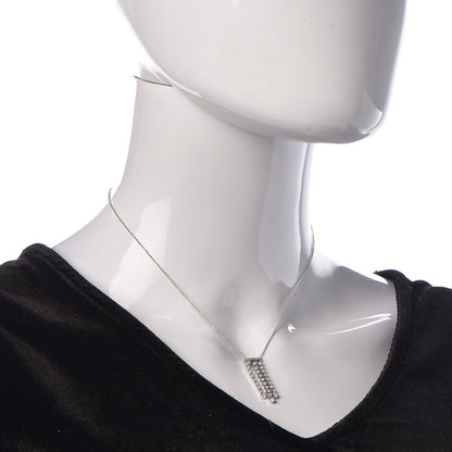 Tiffany Platinum Diamond Jazz Triple Drop Pendant Necklace 2 of 8