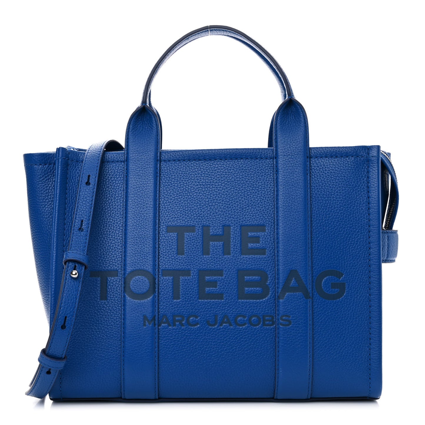 Grained Calfskin Medium The Tote Bag Cobalt