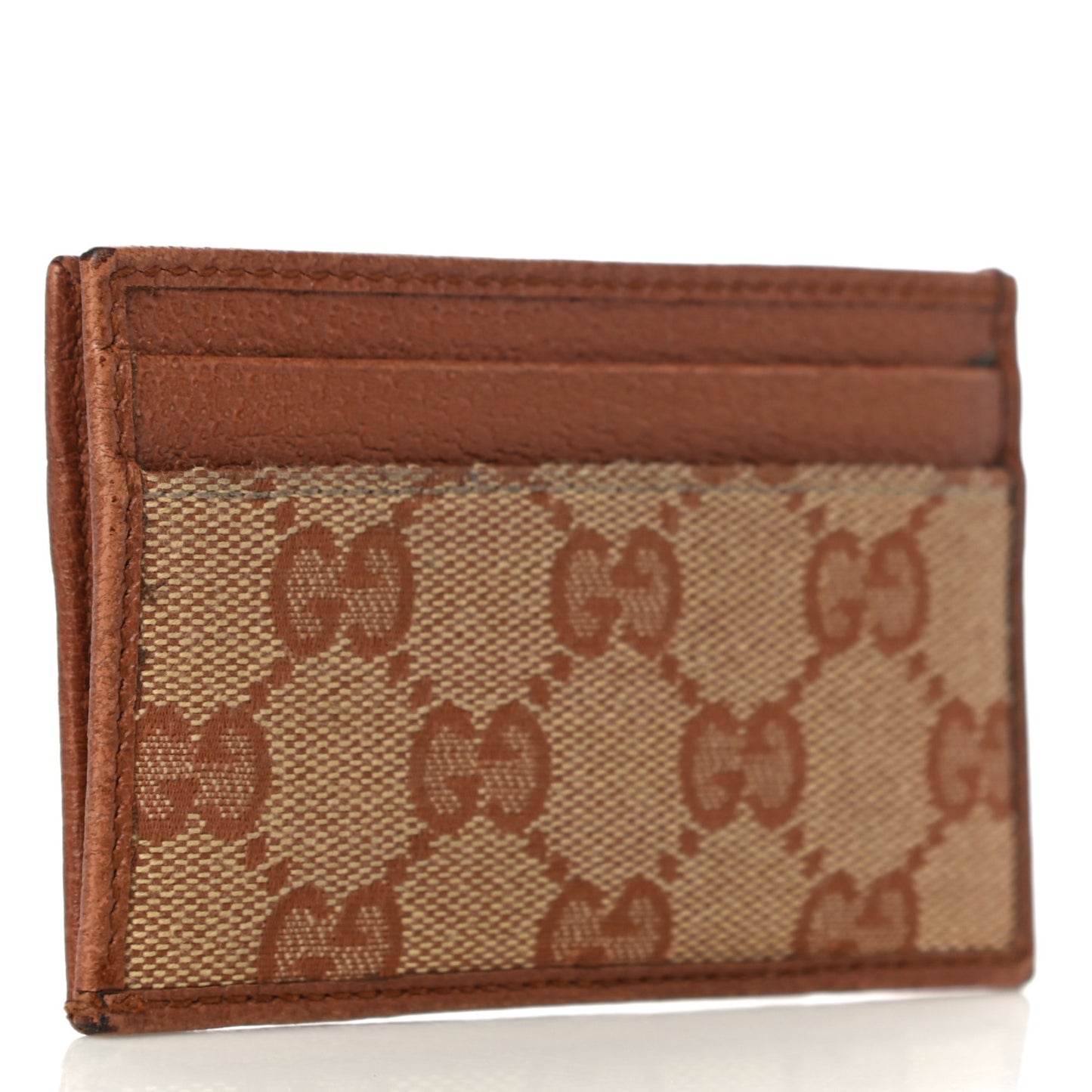 X MLB GG Monogram NY Yankees Card Holder Beige Ruggine Ivory