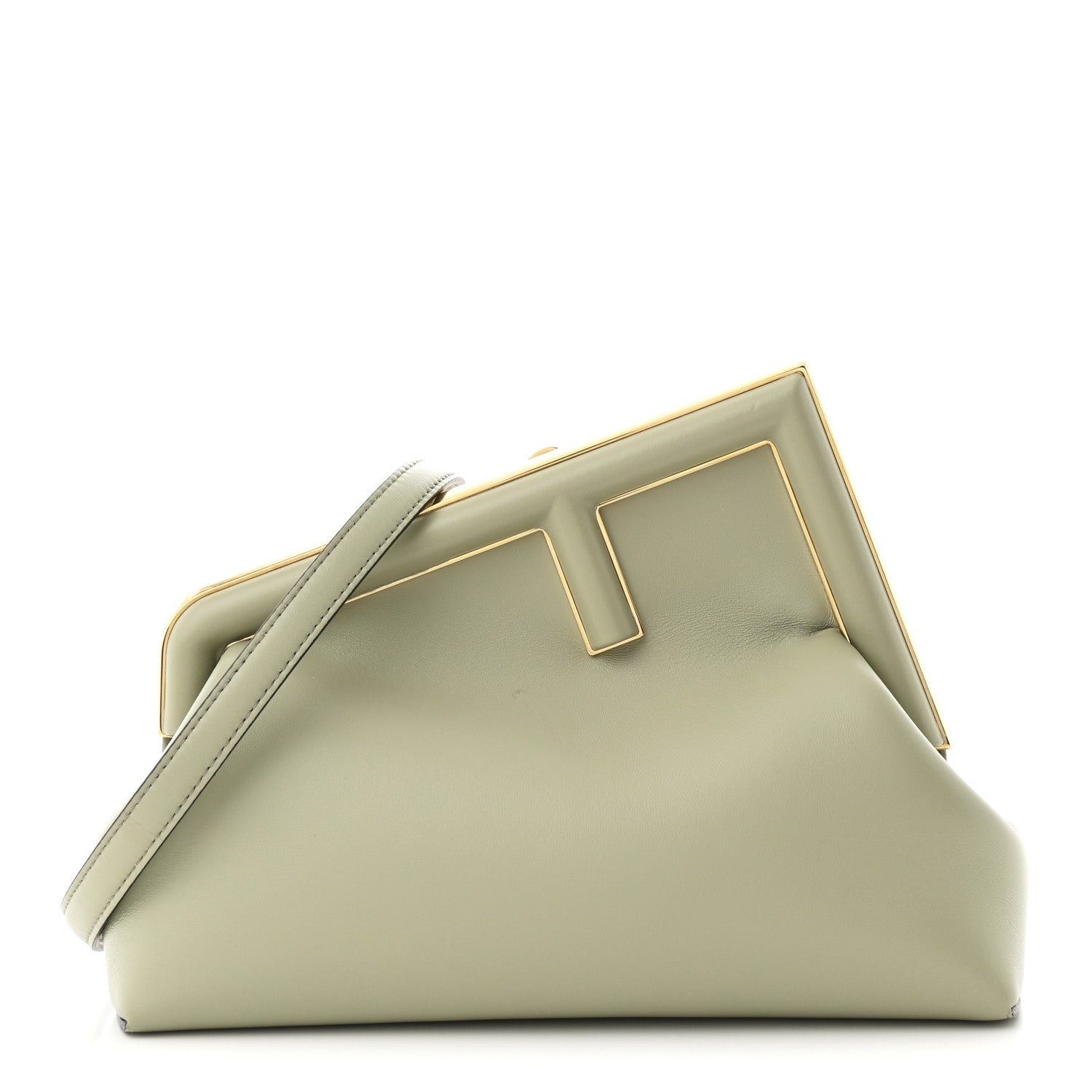 Fendi Shiny Nappa Midi Fendi First Green Tea 1 of 11