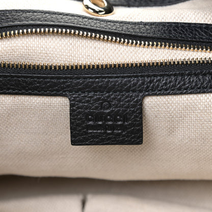 Gucci Pebbled Calfskin Medium Soho Chain Shoulder Bag Black 10 of 11