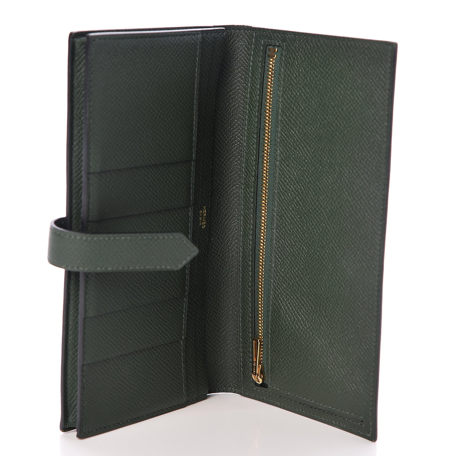 Hermes Epsom Bearn Gusset Wallet Vert Anglais 5 of 6