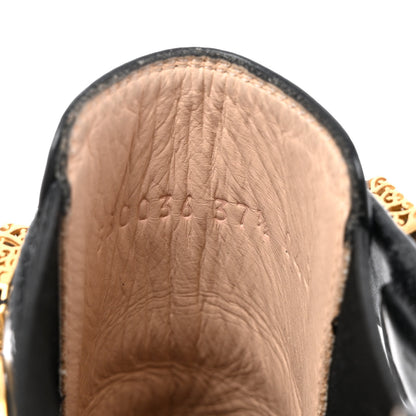 Gucci Calfskin Crystal GG Trip Chelsea Ankle Boots 37.5 Black 8 of 11