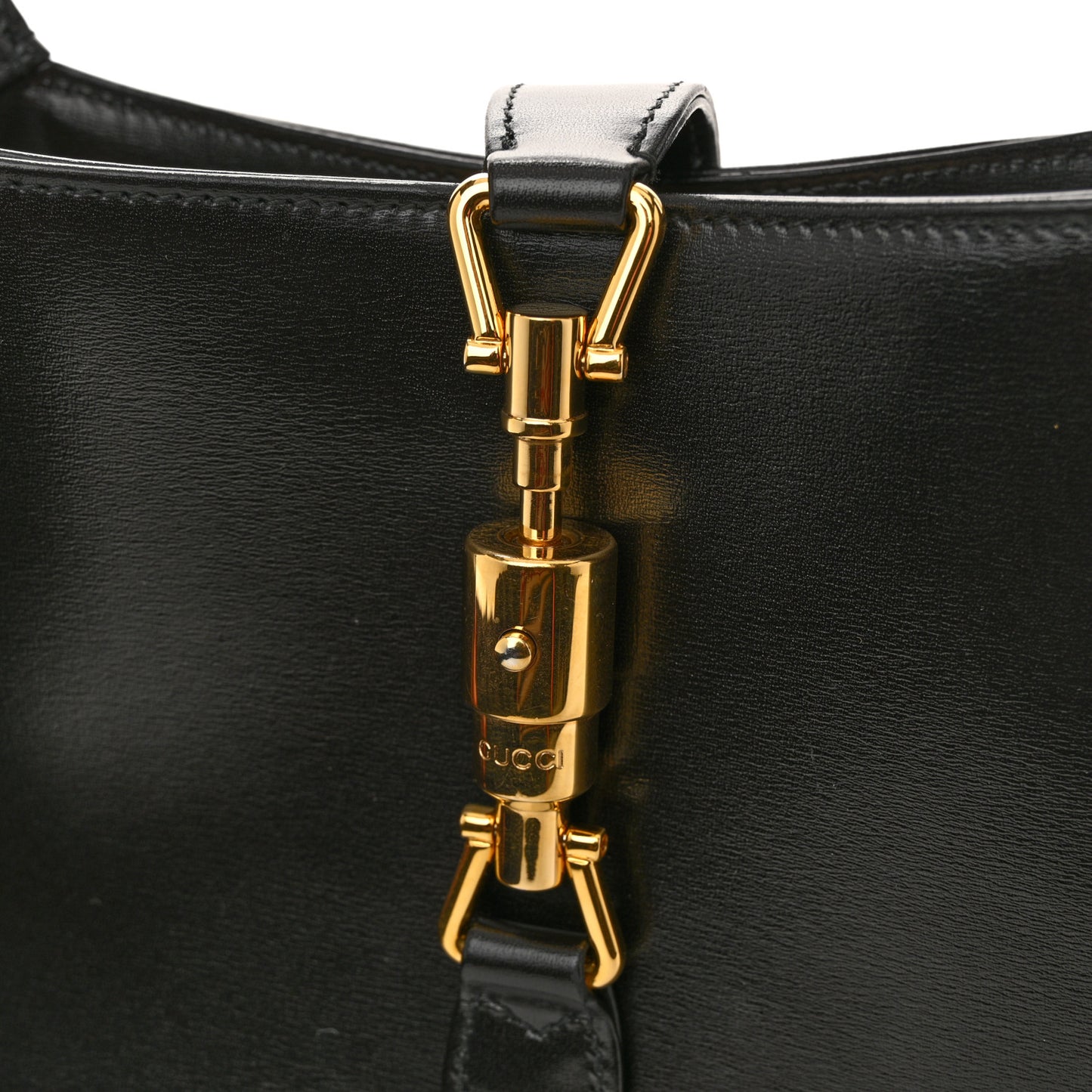 Boarded Dyana Lux Calfskin Small Jackie 1961 Hobo Black