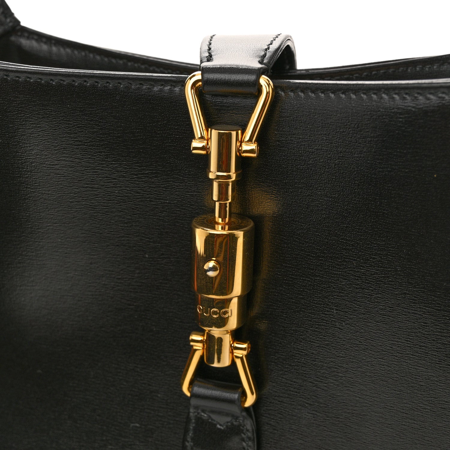 Gucci Boarded Dyana Lux Calfskin Small Jackie 1961 Hobo Black 12 of 12