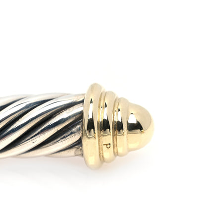 David Yurman Sterling Silver 14K Yellow Gold 5mm Cable Classics Bracelet 5 of 5