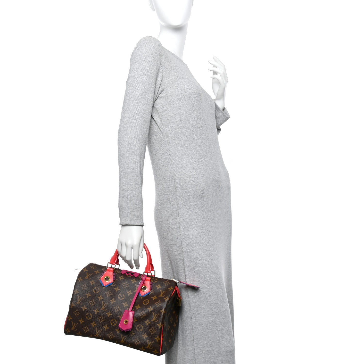 Louis Vuitton Monogram Totem Speedy 30 Flamingo 2 of 9