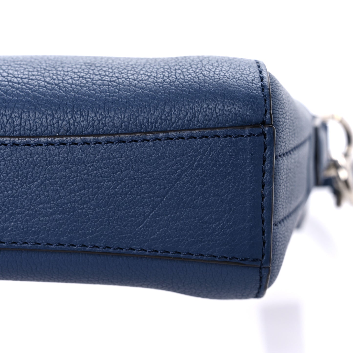 Sugar Goatskin Nano Antigona Midnight Blue