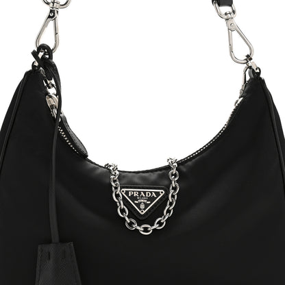 Prada Nylon Re-Edition 2005 Shoulder Bag Black 9 of 11