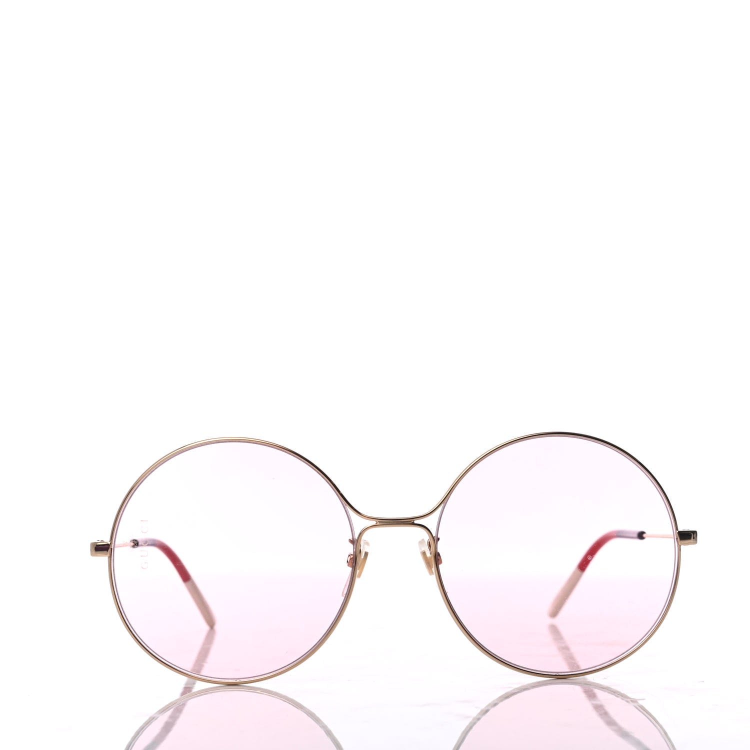 Gucci Round Sunglasses GG0395S Red Blue White 2 of 8