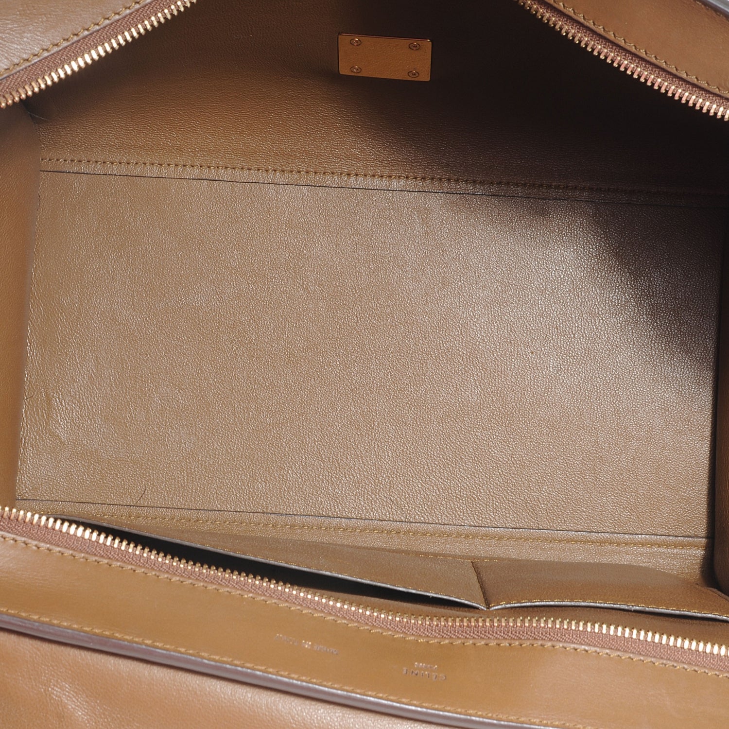 Celine Calfskin and Suede Small Trapeze Tri-Color Vermillion 5 of 7