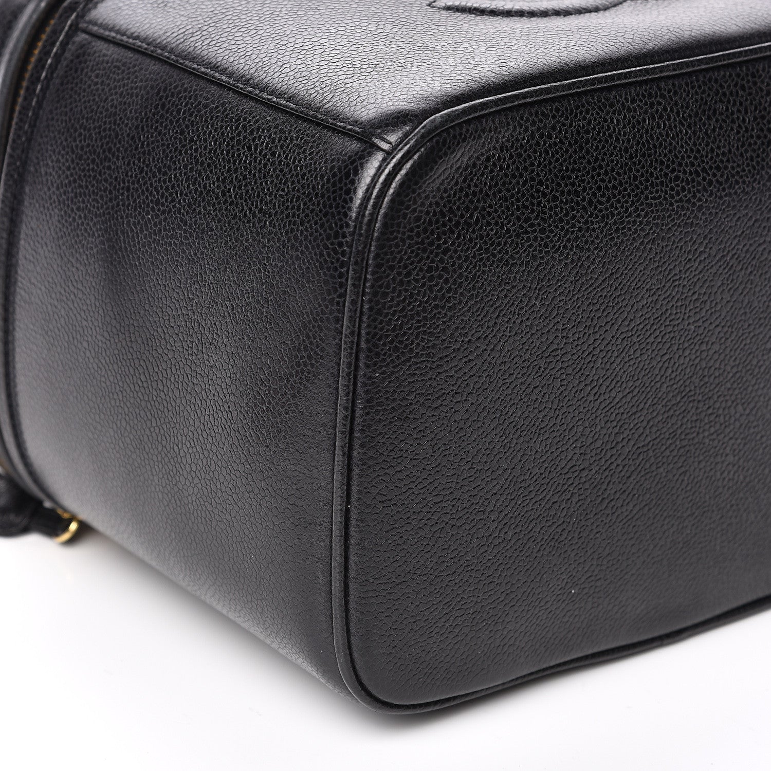 Chanel Caviar CC Vanity Train Case Black 9 of 10