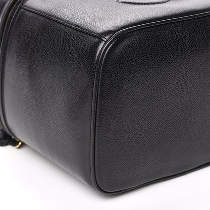 Chanel Caviar CC Vanity Train Case Black 9 of 10