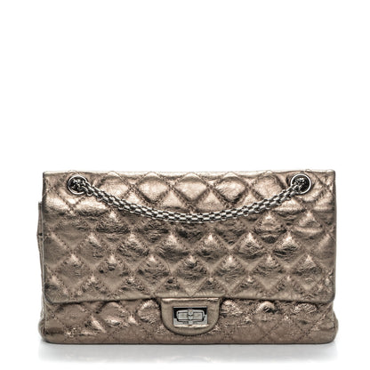 Chanel Metallic Aged Calfskin Quilted 2.55 Reissue 226 Flap Gold 1 of 7