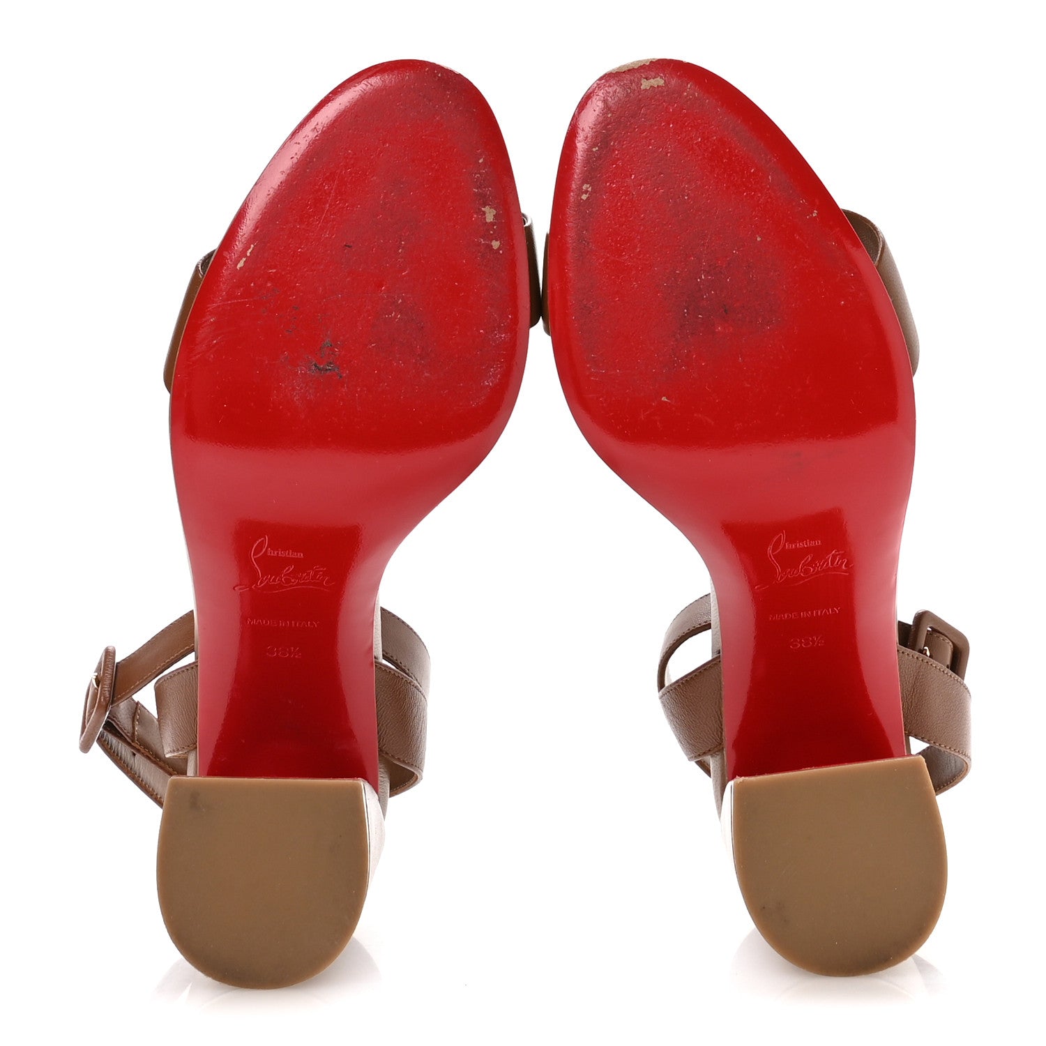 Christian Louboutin Nappa Miss Jane 85 Sandal 38.5 Brown 6 of 7