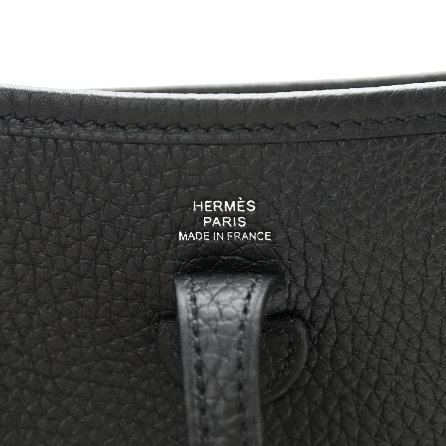 Hermes Taurillon Clemence Evelyne TPM Black 6 of 11