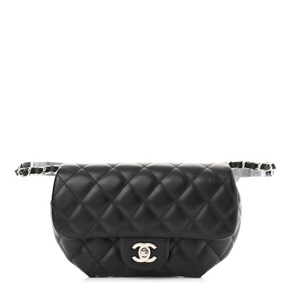 Chanel Calfskin Quilted CC Uniform Flap Belt Bag Black 1 of 10