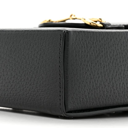 Gucci Dollar Calfskin Vertical Horsebit 1955 Crossbody Bag Black 9 of 14