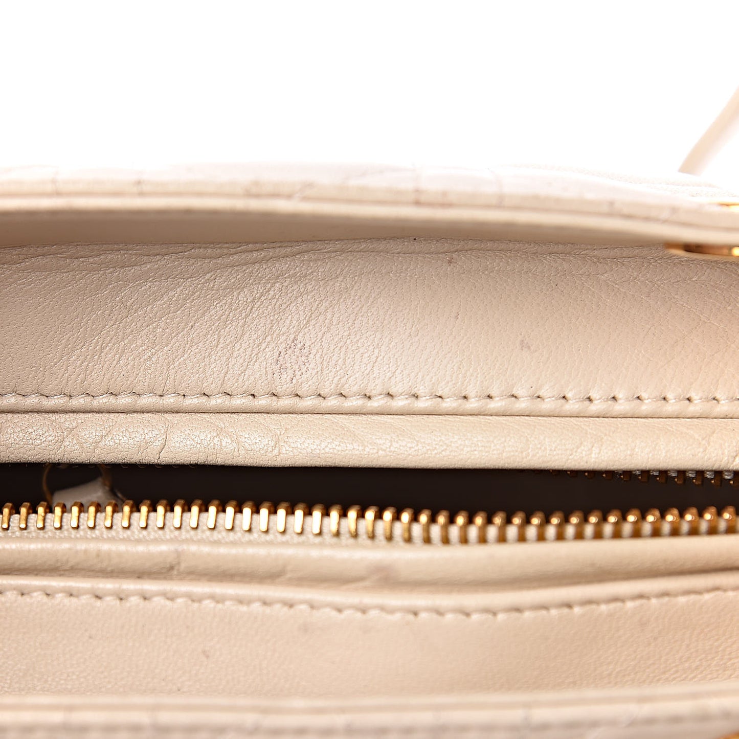 Lambskin Cannage Medium Lady Dior Light Beige