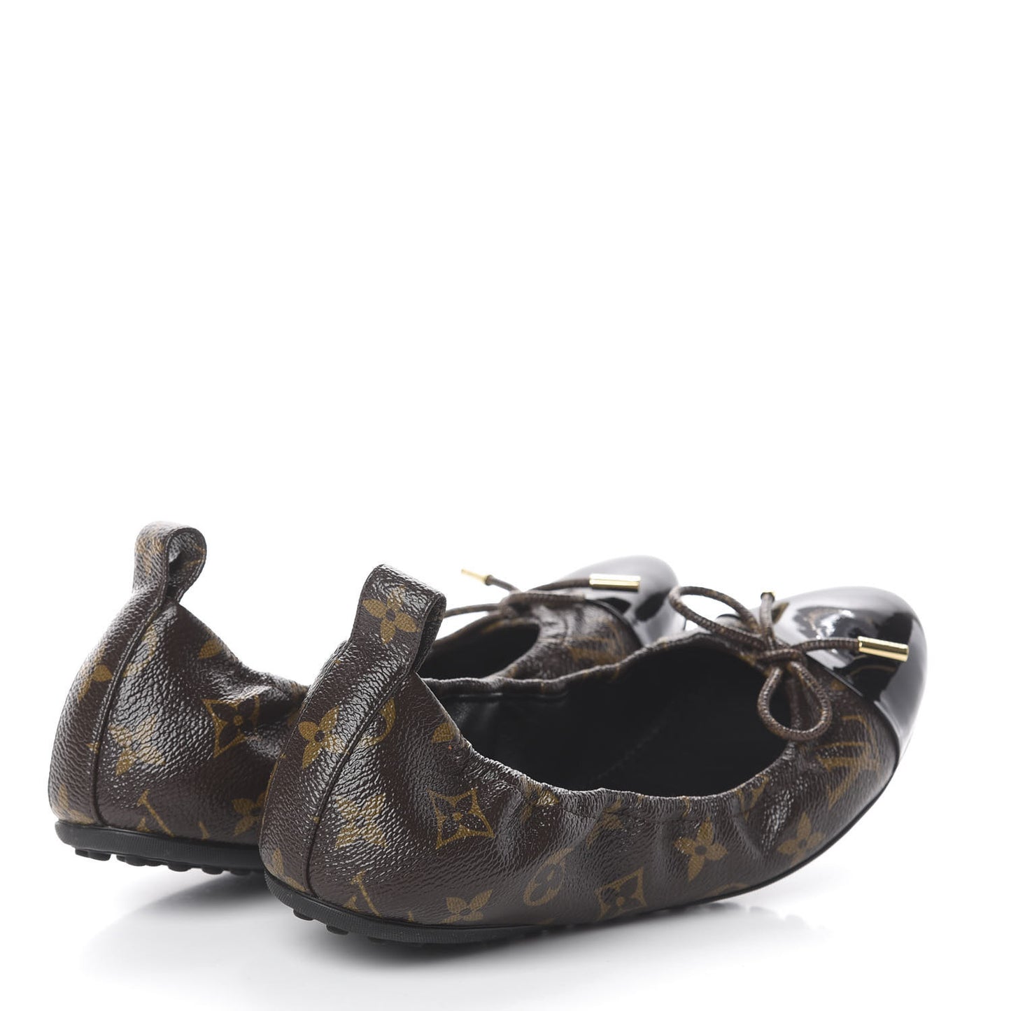 Monogram Flirty Ballerina Flats 38 Black