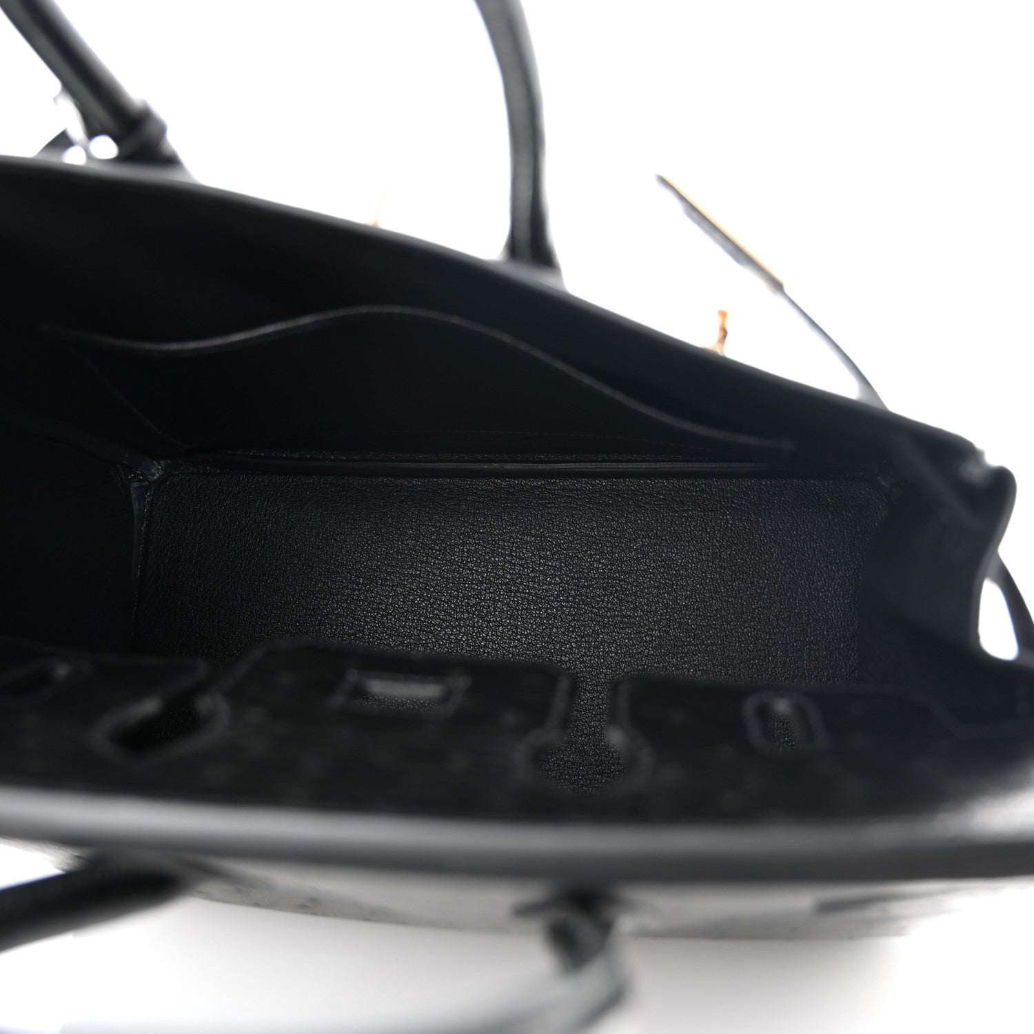 Hermes Ostrich Birkin 25 Black 5 of 14