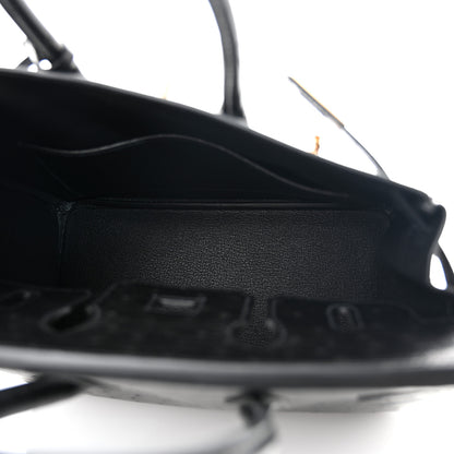 Hermes Ostrich Birkin 25 Black 5 of 14