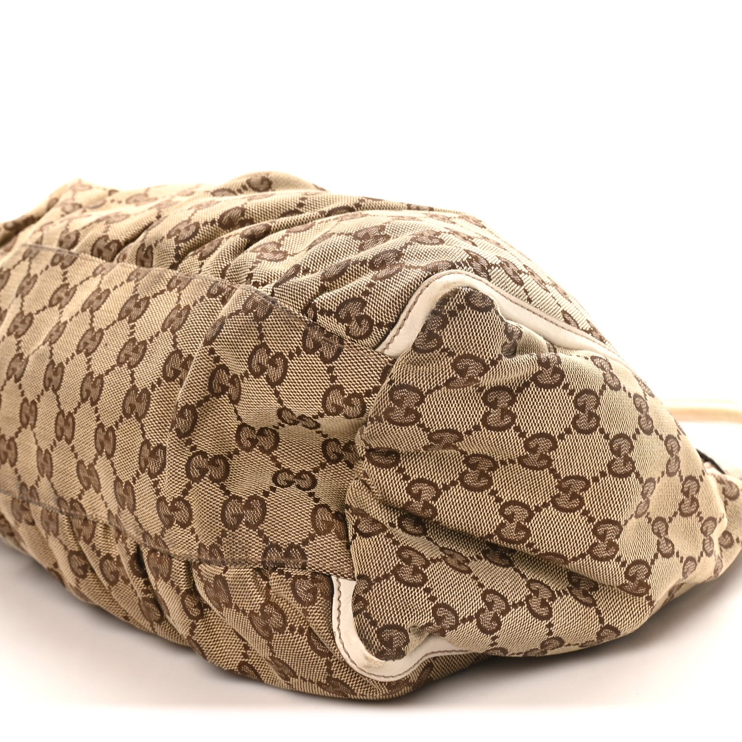 Gucci Monogram Large D Gold Hobo Off White 9 of 12