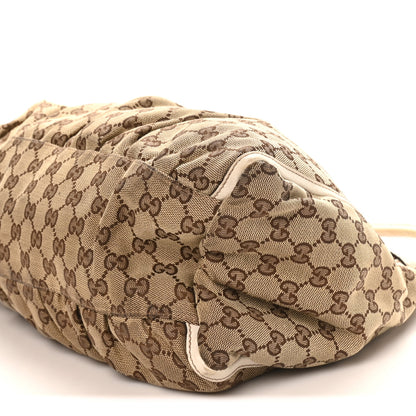 Gucci Monogram Large D Gold Hobo Off White 9 of 12