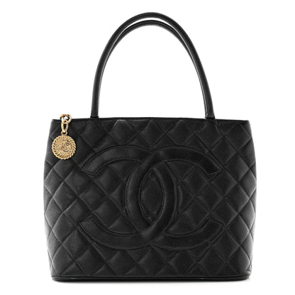 Chanel Caviar Quilted Medallion Tote Black 1 of 12