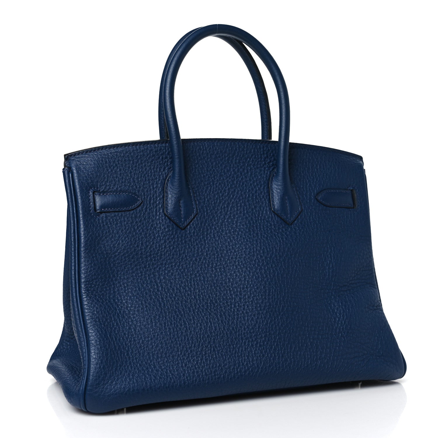 Hermes Taurillon Clemence Birkin 30 Bleu De Malte 3 of 10