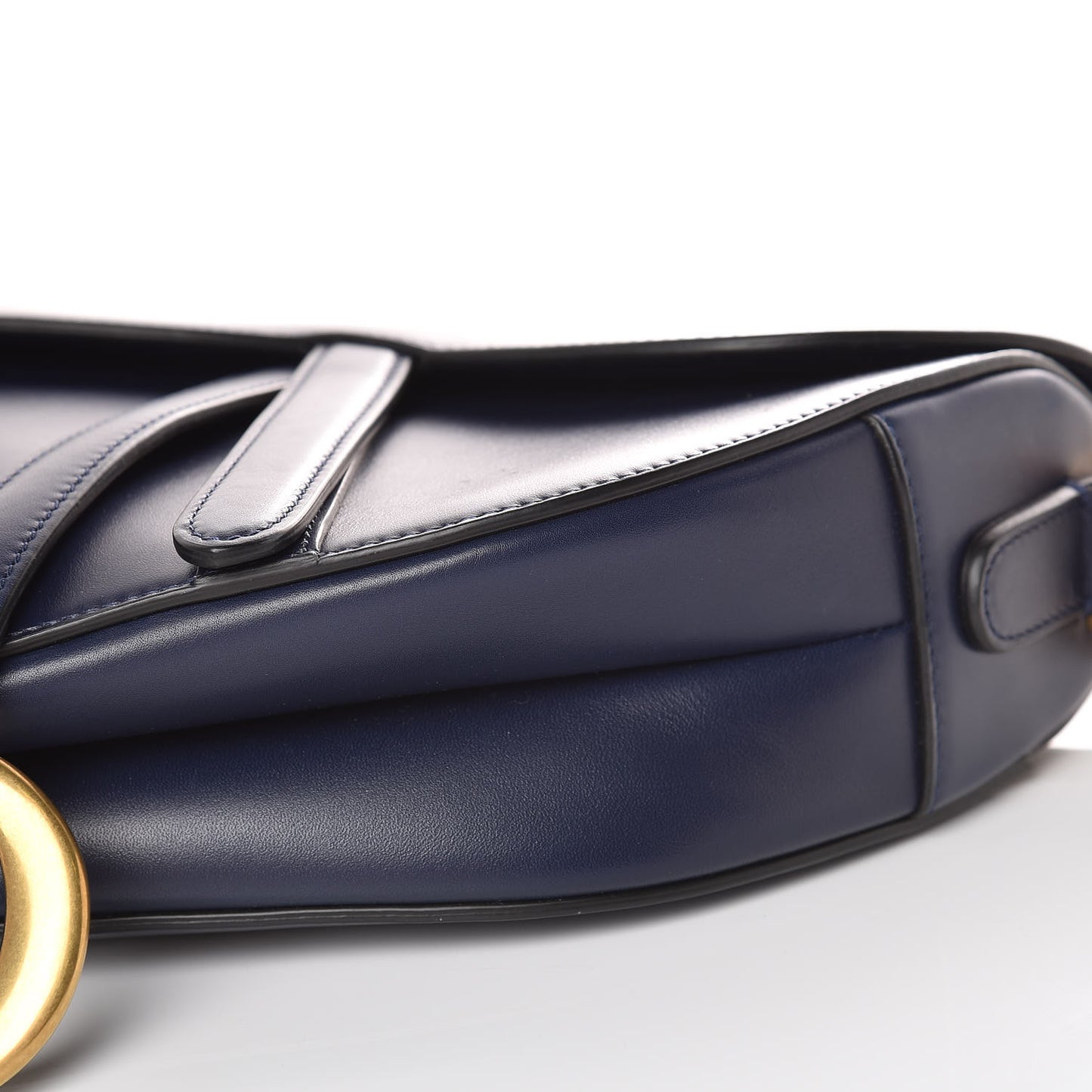 Calfskin Saddle Bag Indigo Blue