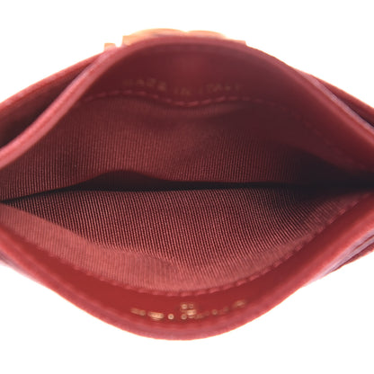 Chanel Caviar Quilted Boy Card Holder Red 5 of 9