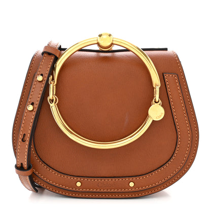 Chloe Calfskin Suede Small Nile Bracelet Bag Caramel 1 of 12