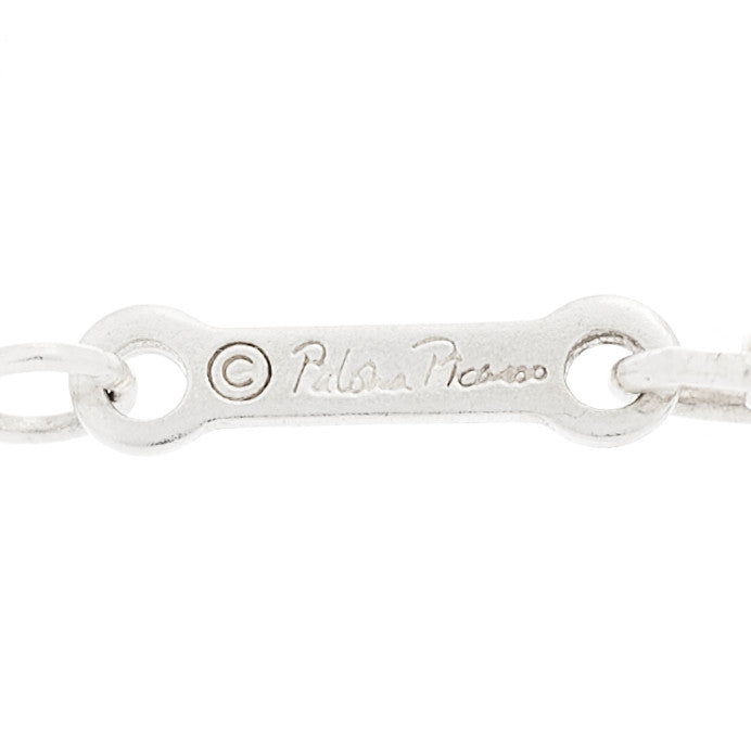 Tiffany Sterling Silver Paloma Picasso Graffiti Love Pendant Necklace 5 of 5